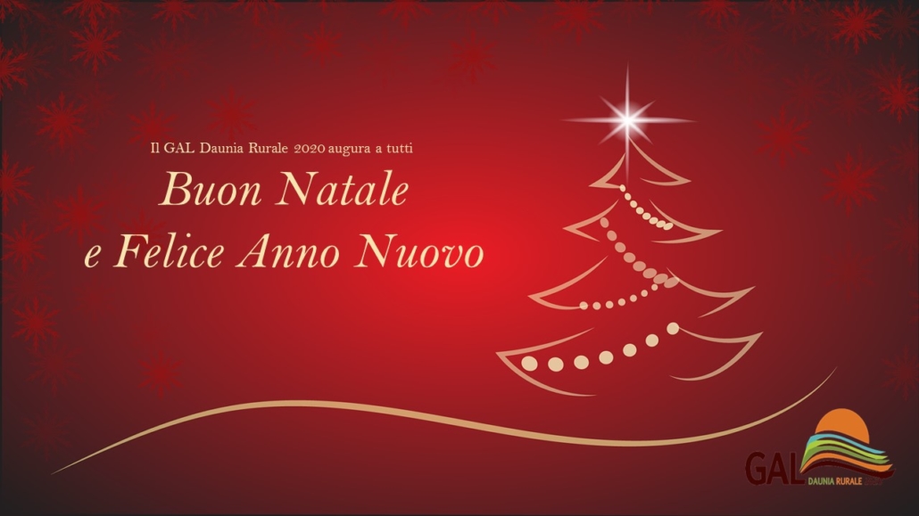 Buon Natale 2020.Buon Natale E Felice Anno Nuovo Dal Gal Daunia Rurale 2020 Gal Daunia Rurale 2020